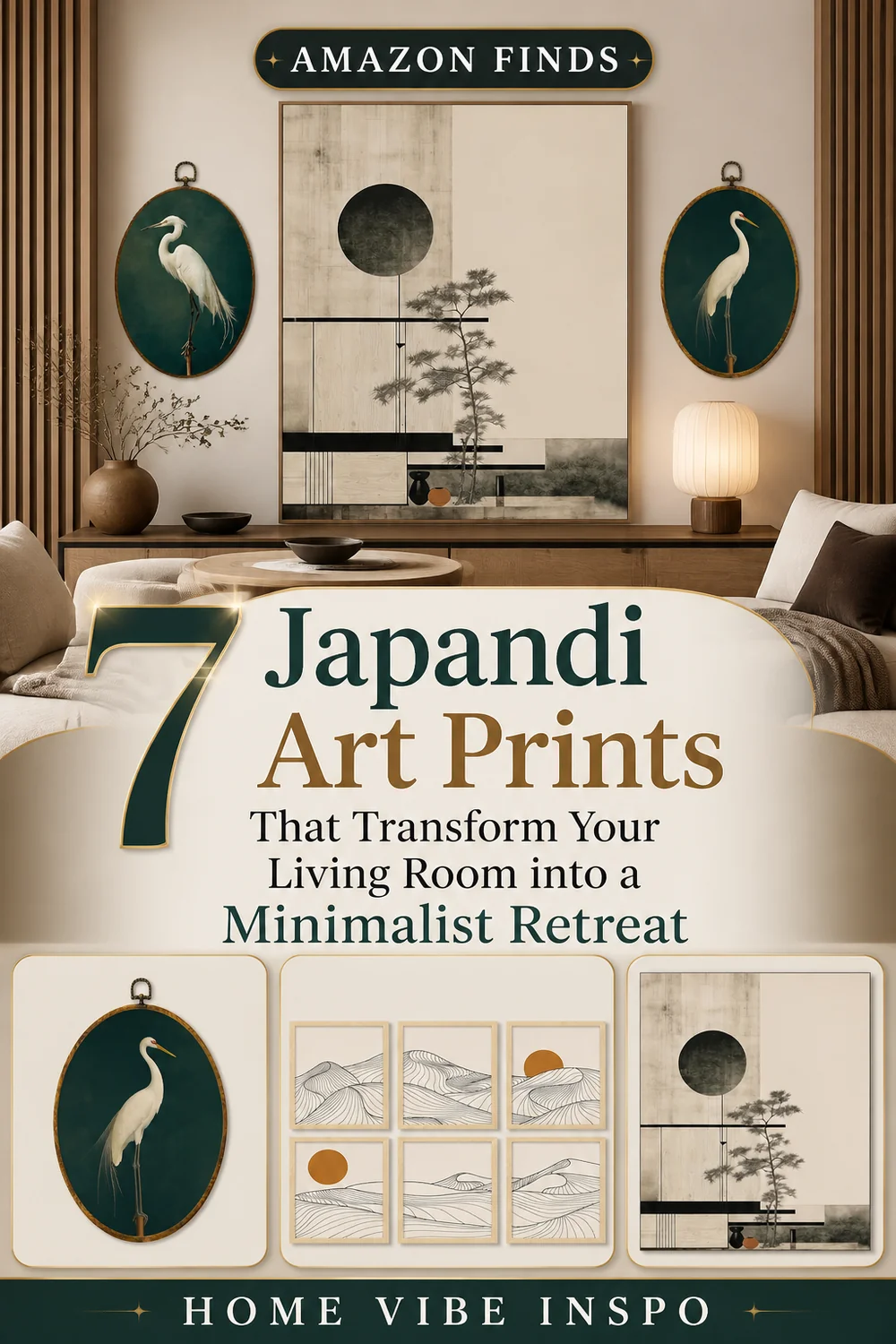 7 Japandi Art Prints That Transform Your Living Room into a Minimalist Retreat