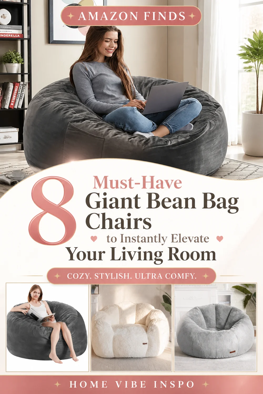 8 Must-Have Giant Bean Bag Chairs to Instantly Elevate Your Living Room