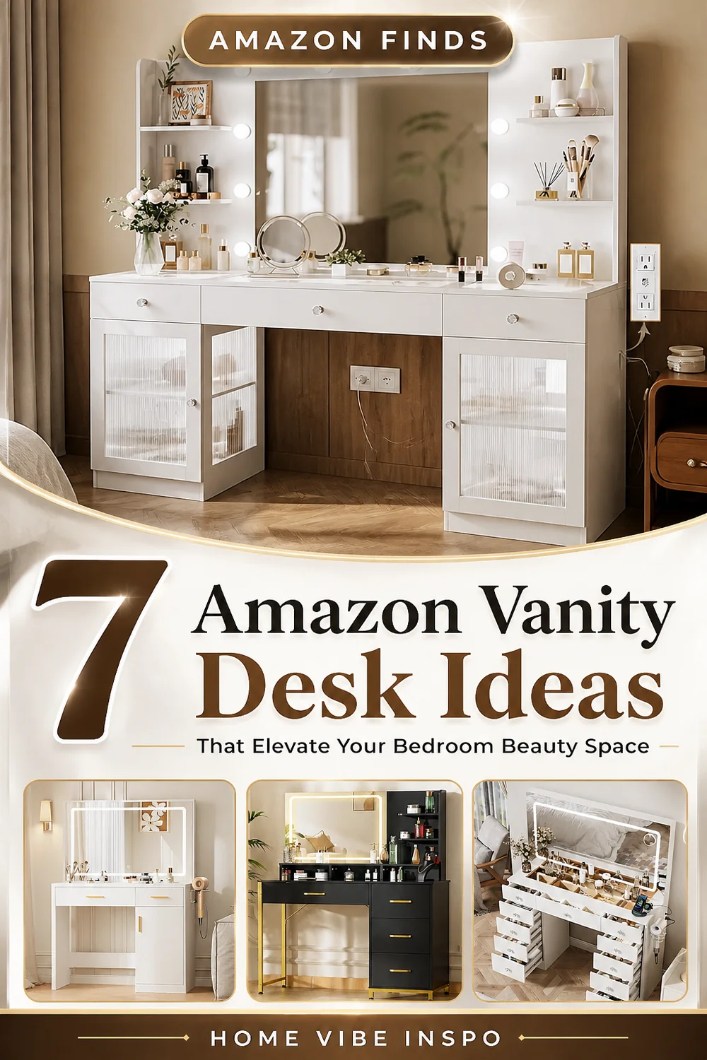 7 Amazon Vanity Desk Ideas That Elevate Your Bedroom Beauty Space