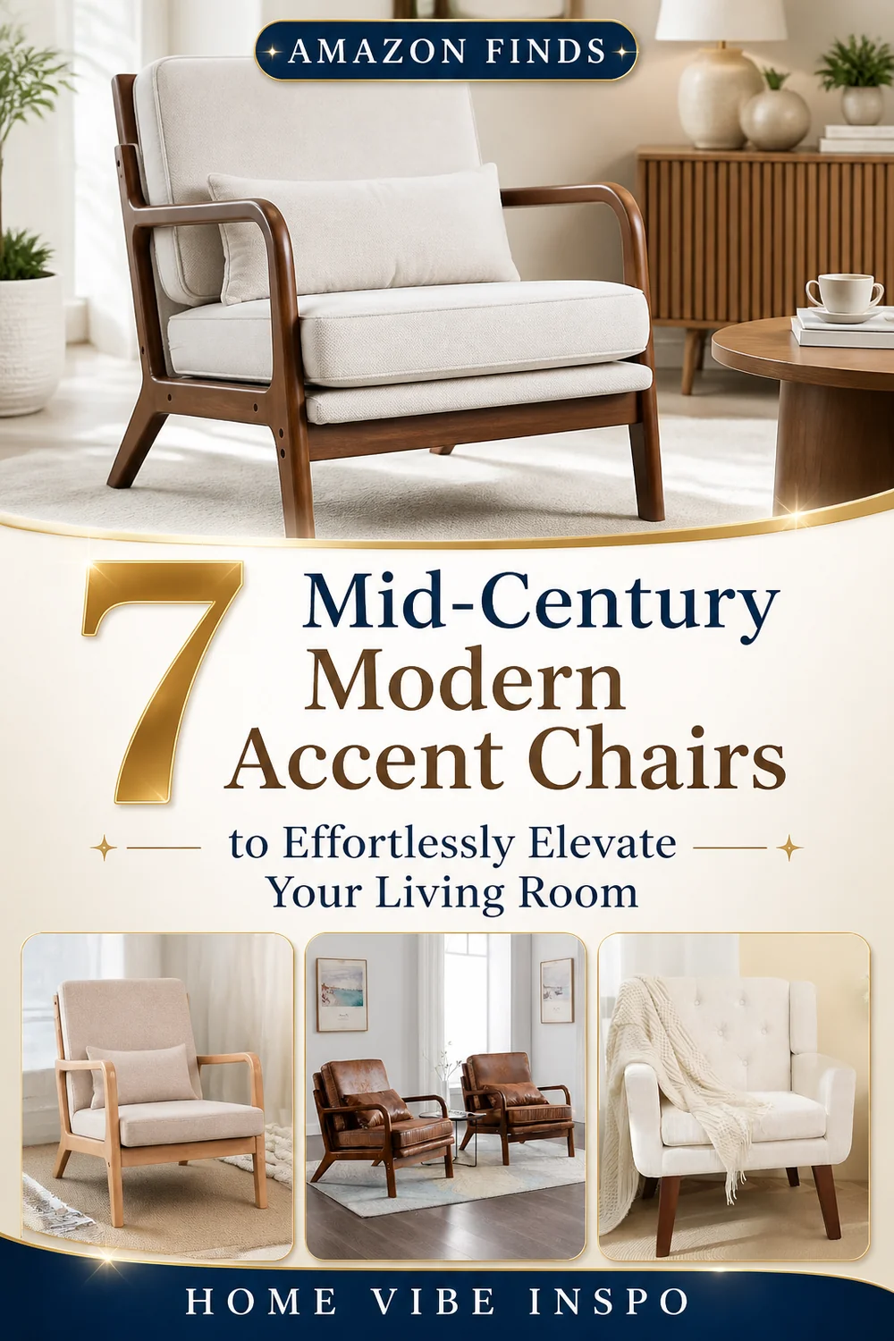 7 Mid-Century Modern Accent Chairs to Effortlessly Elevate Your Living Room