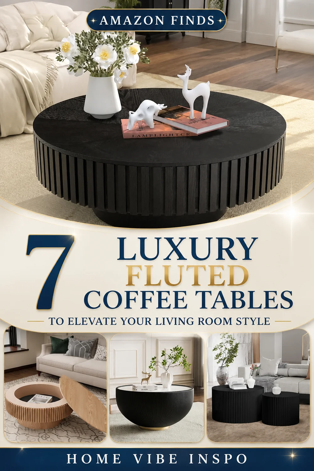 7 Luxury Fluted Coffee Tables to Elevate Your Living Room Style