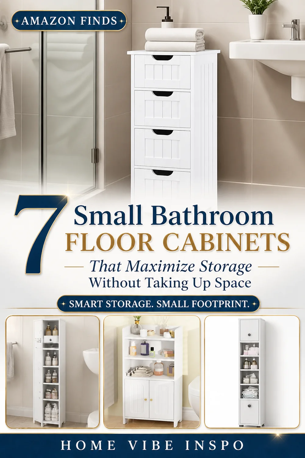 7 Small Bathroom Floor Cabinets That Maximize Storage Without Taking Up Space