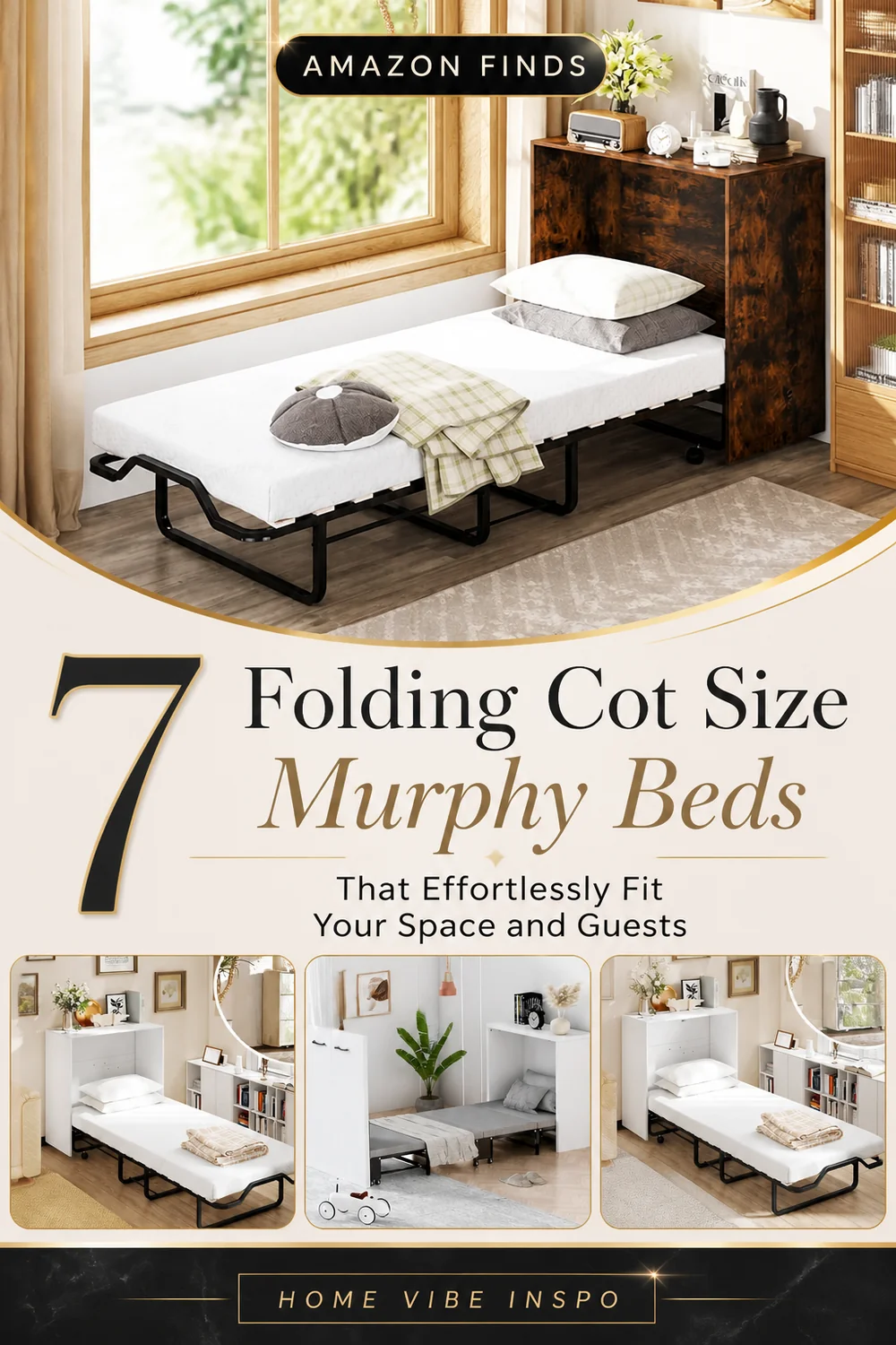 7 Folding Cot Size Murphy Beds That Effortlessly Fit Your Space and Guests