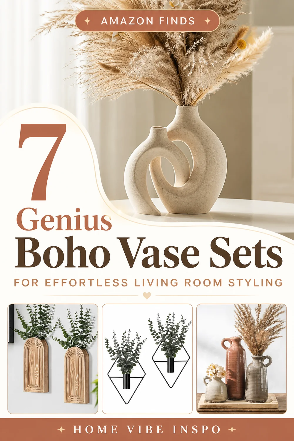 7 Genius Boho Vase Sets for Effortless Living Room Styling