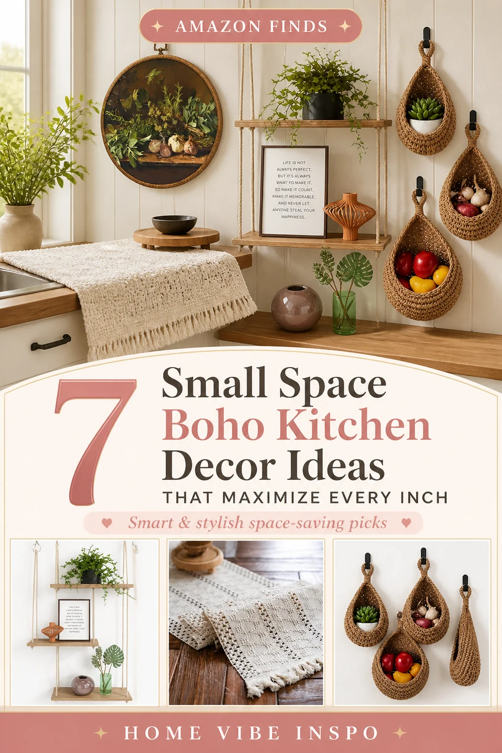 7 Small Space Boho Kitchen Decor Ideas That Maximize Every Inch