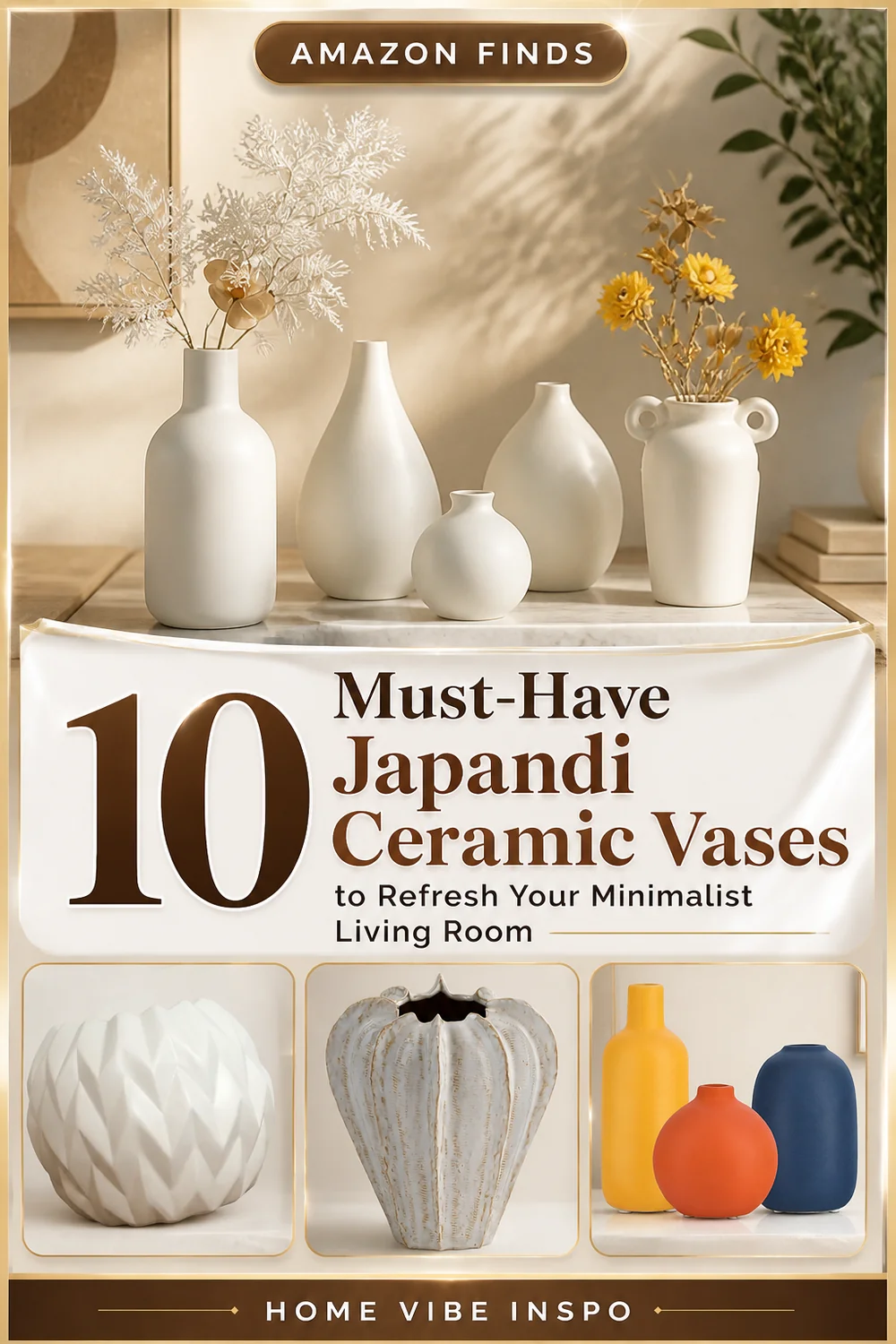 10 Must-Have Japandi Ceramic Vases to Refresh Your Minimalist Living Room
