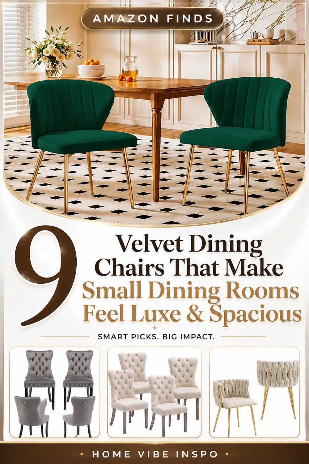 9 Velvet Dining Chairs That Make Small Dining Rooms Feel Luxe and Spacious